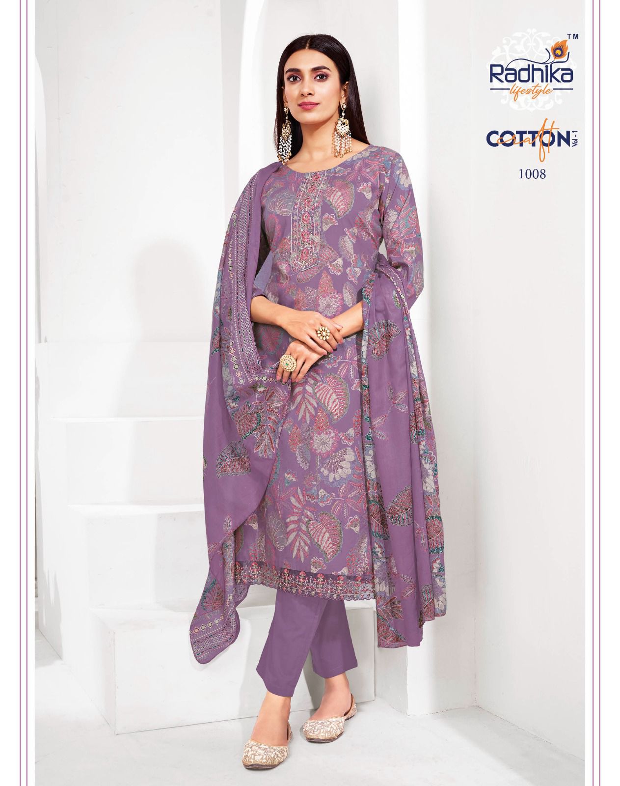 Cotton Craft Vol 1 By Radhika Cotton Kurti With Bottom Dupatta Wholesale Online